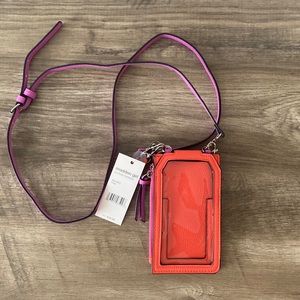 Madden girl crossbody cell phone holder with zip wallet